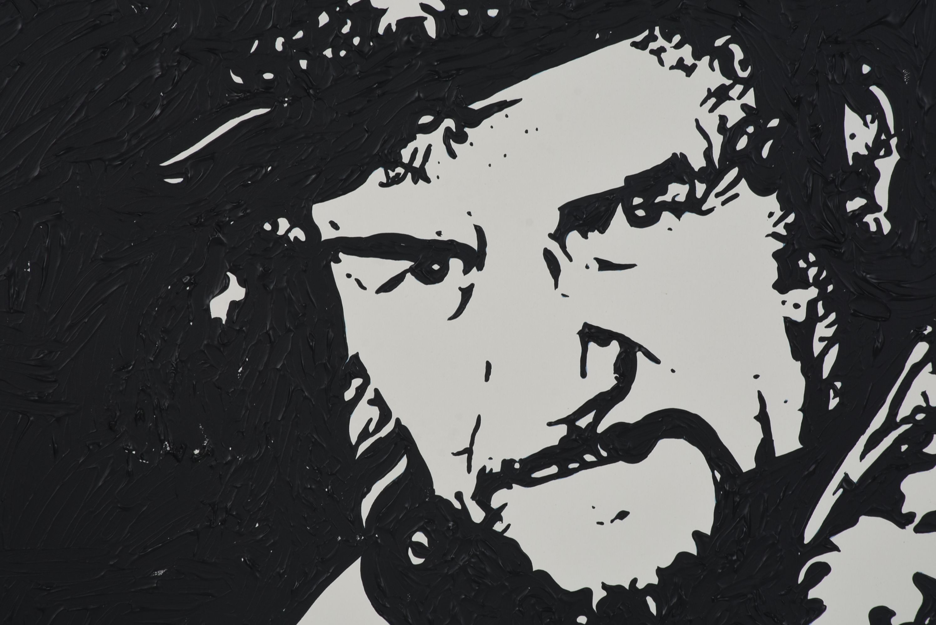 Original Pop Art Painting on Canvas of Waylon Jennings