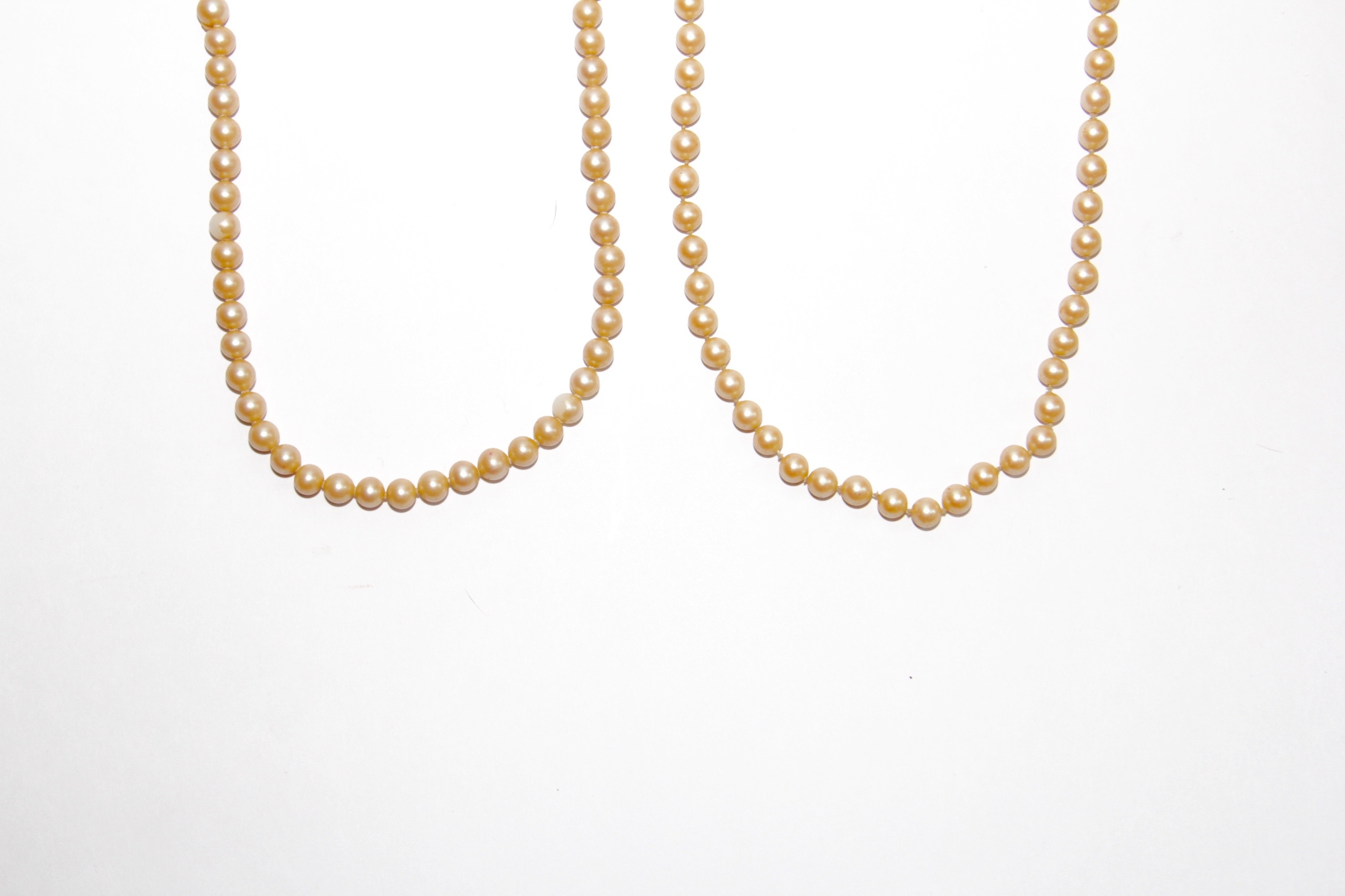 Pair of Vintage Women's Faux Pearl Necklaces
