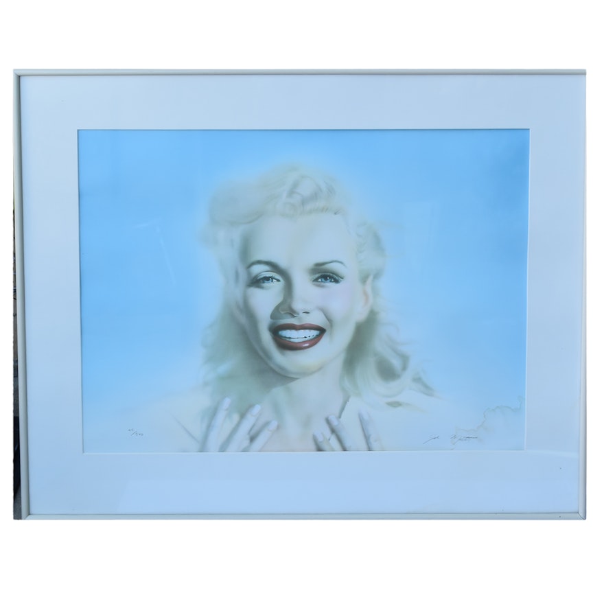 John Mattos "Portrait of Marilyn" Offset Lithograph With COA