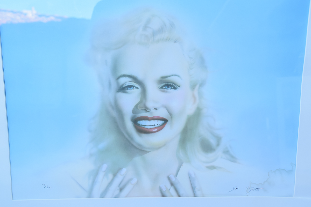John Mattos "Portrait of Marilyn" Offset Lithograph With COA
