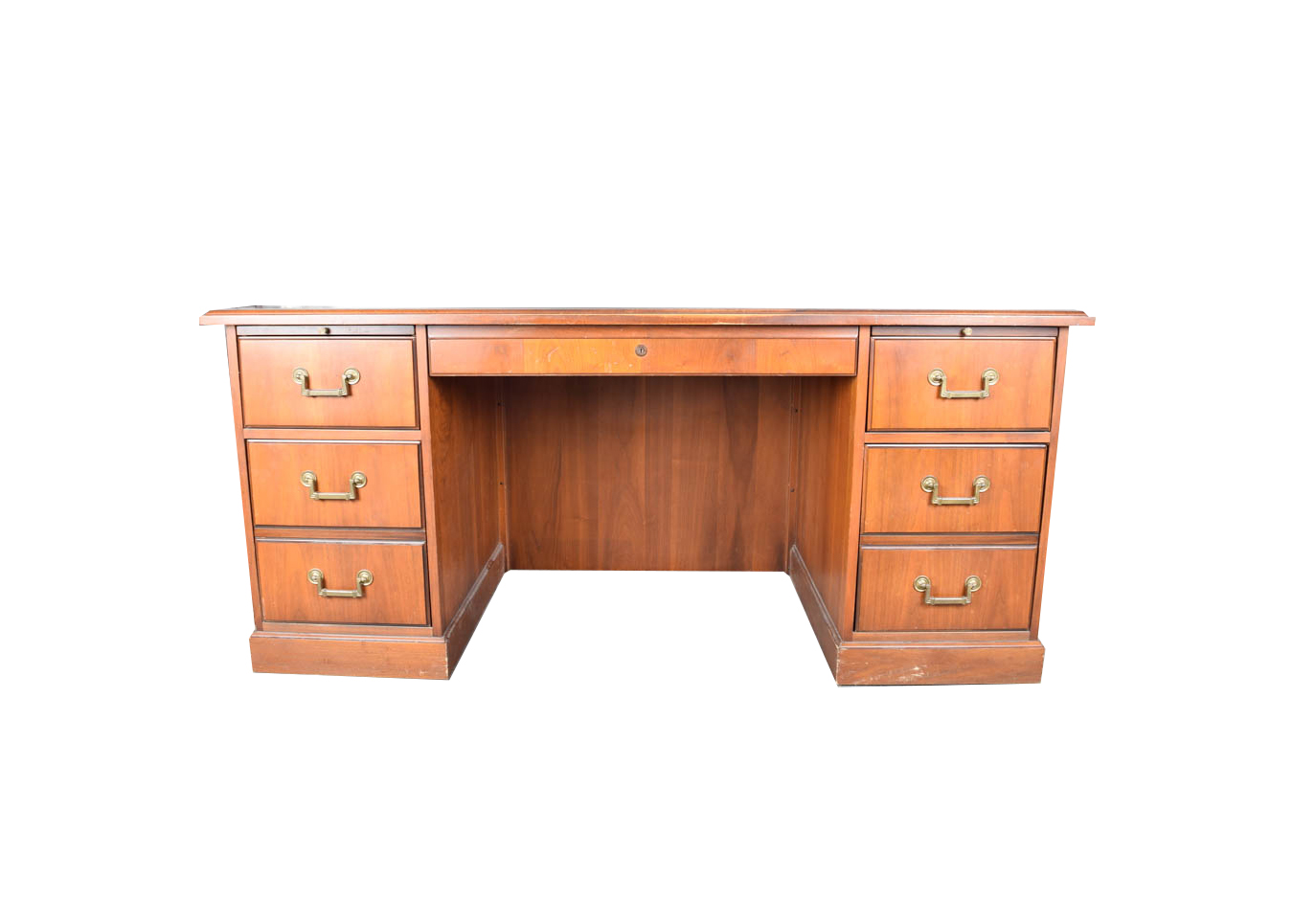 Large Oak Desk by Kimball
