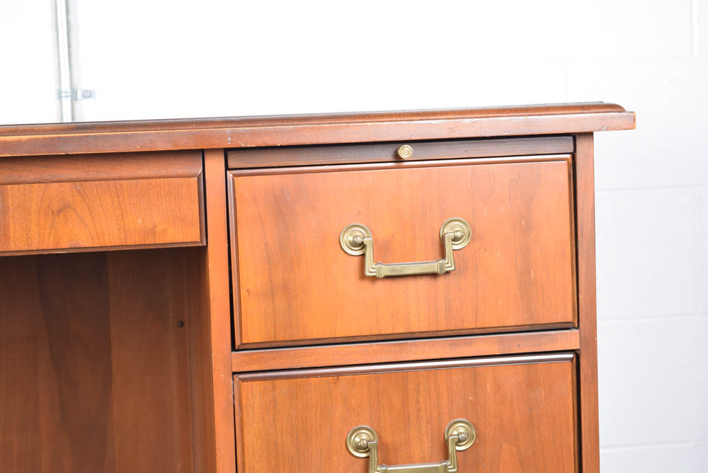 Large Oak Desk by Kimball