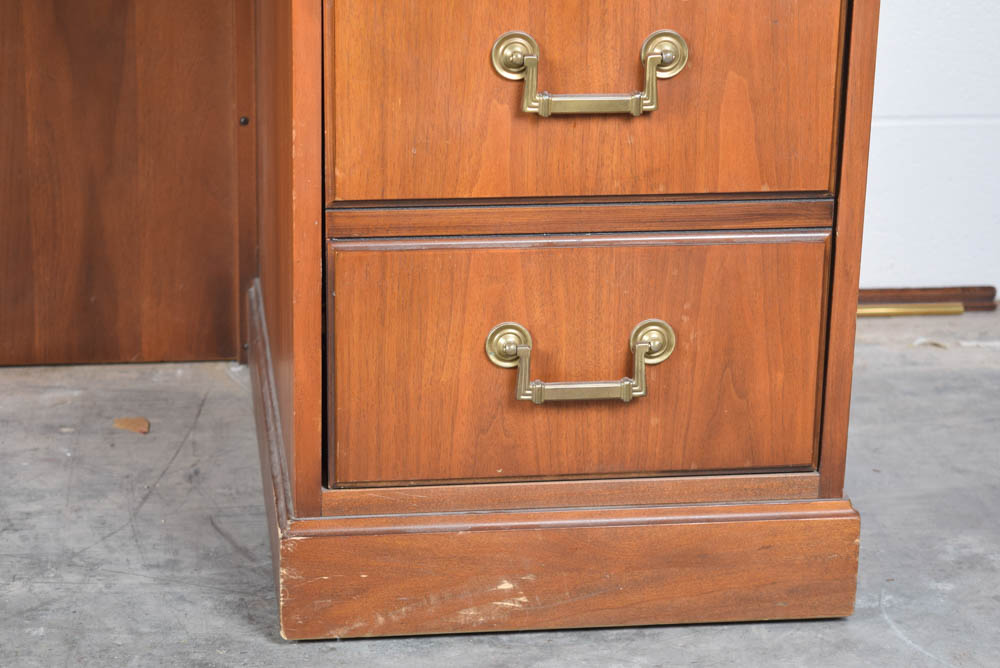 Large Oak Desk by Kimball