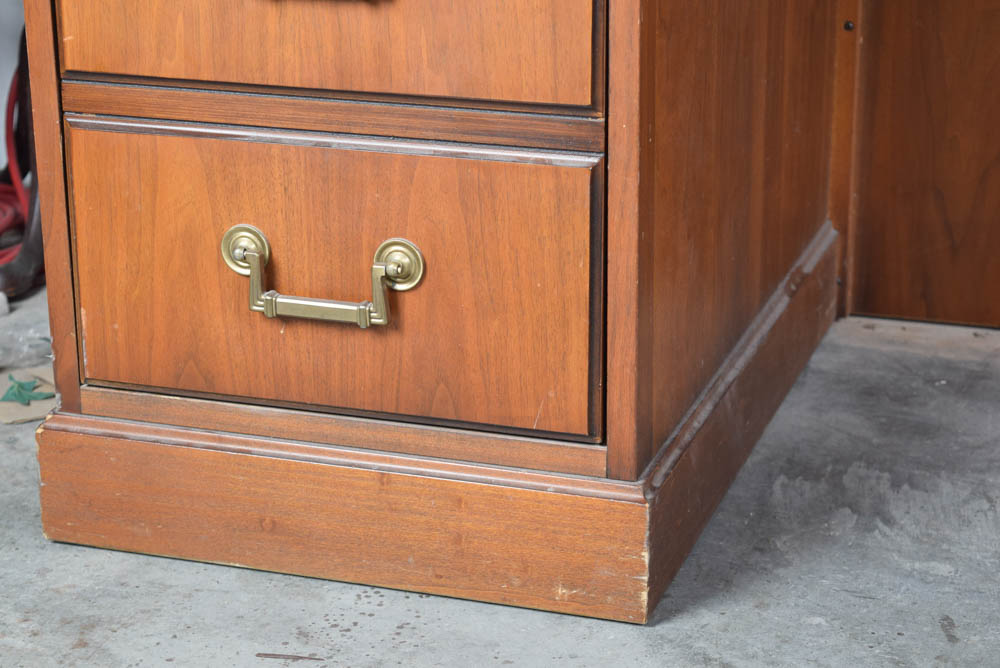Large Oak Desk by Kimball