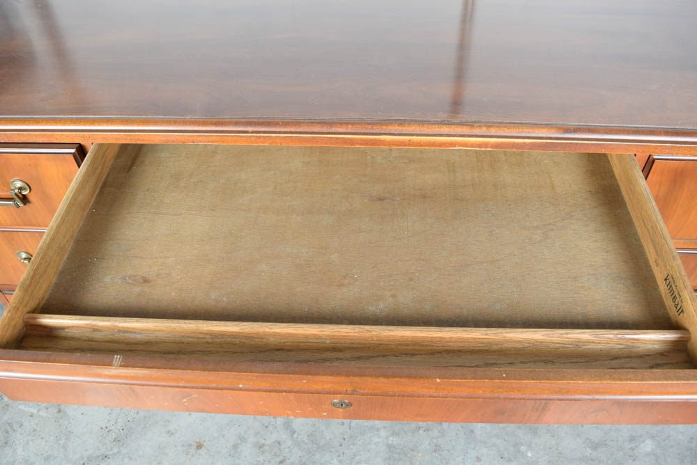 Large Oak Desk by Kimball