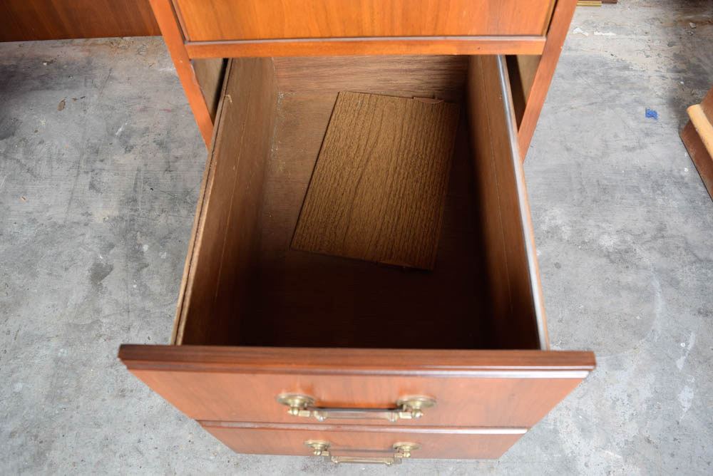 Large Oak Desk by Kimball