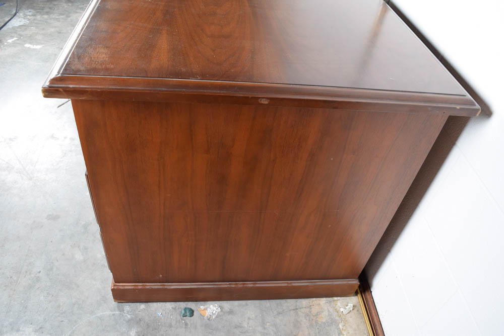 Large Oak Desk by Kimball