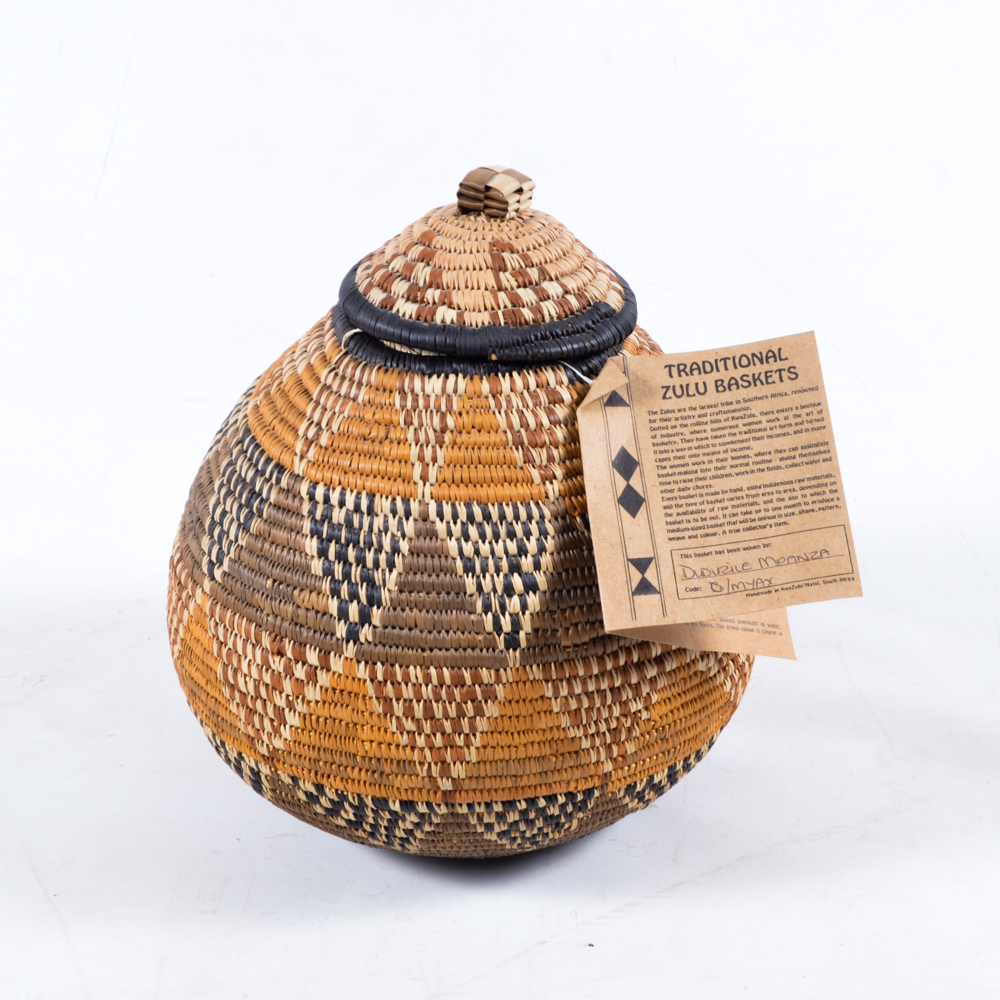 Handmade Traditional Ukhamba Zulu Basket