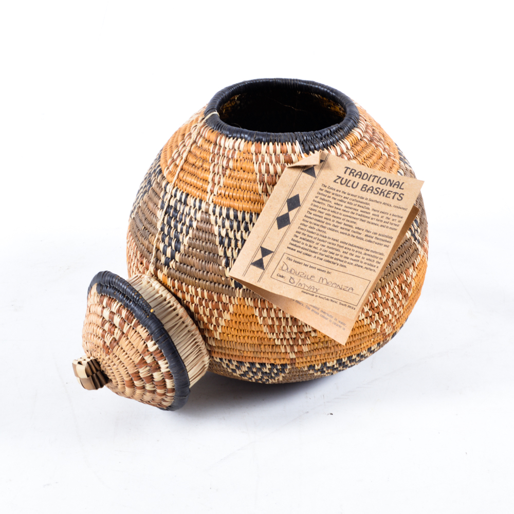 Handmade Traditional Ukhamba Zulu Basket