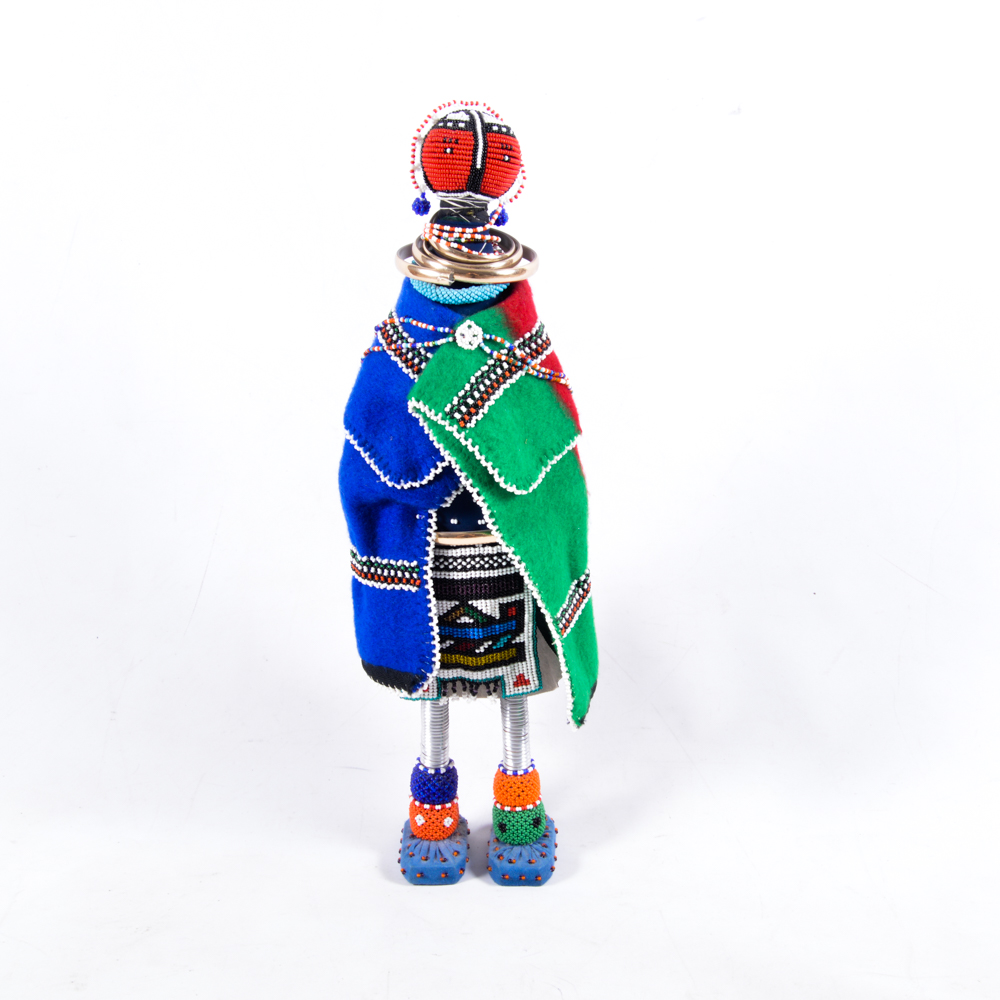 South African Ndebele Beaded Initiation Doll