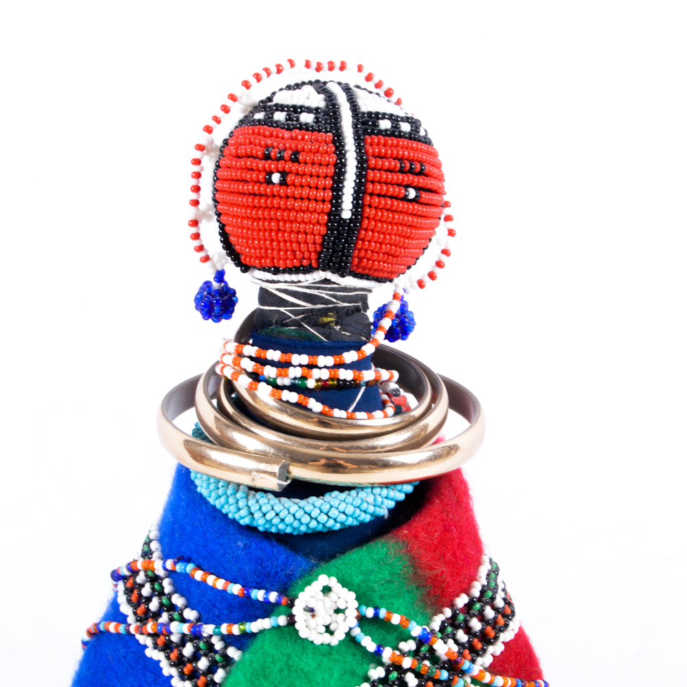 South African Ndebele Beaded Initiation Doll