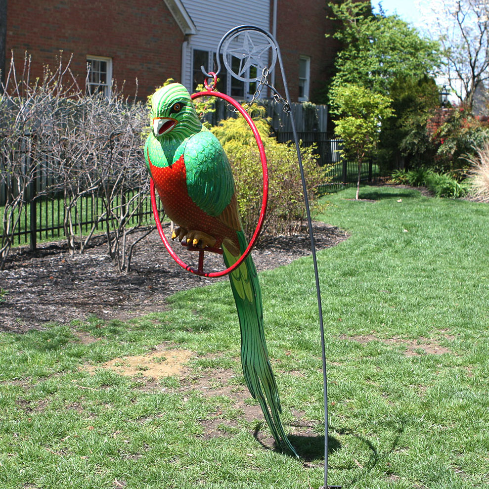 Large Signed Sergio Bustamante Paper Mache Parrot