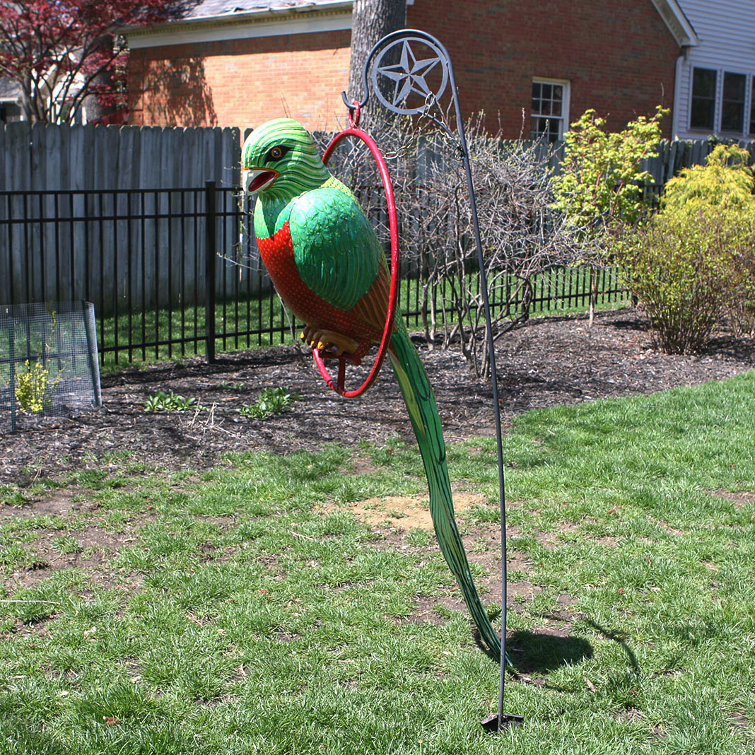 Large Signed Sergio Bustamante Paper Mache Parrot