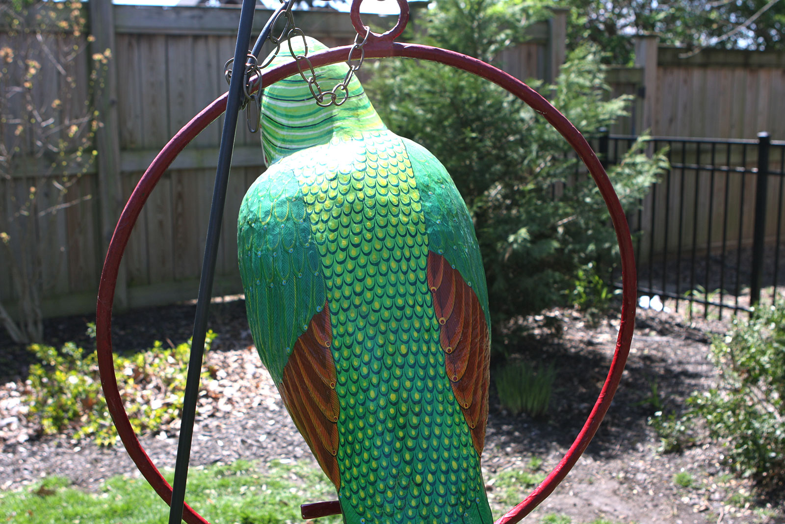 Large Signed Sergio Bustamante Paper Mache Parrot