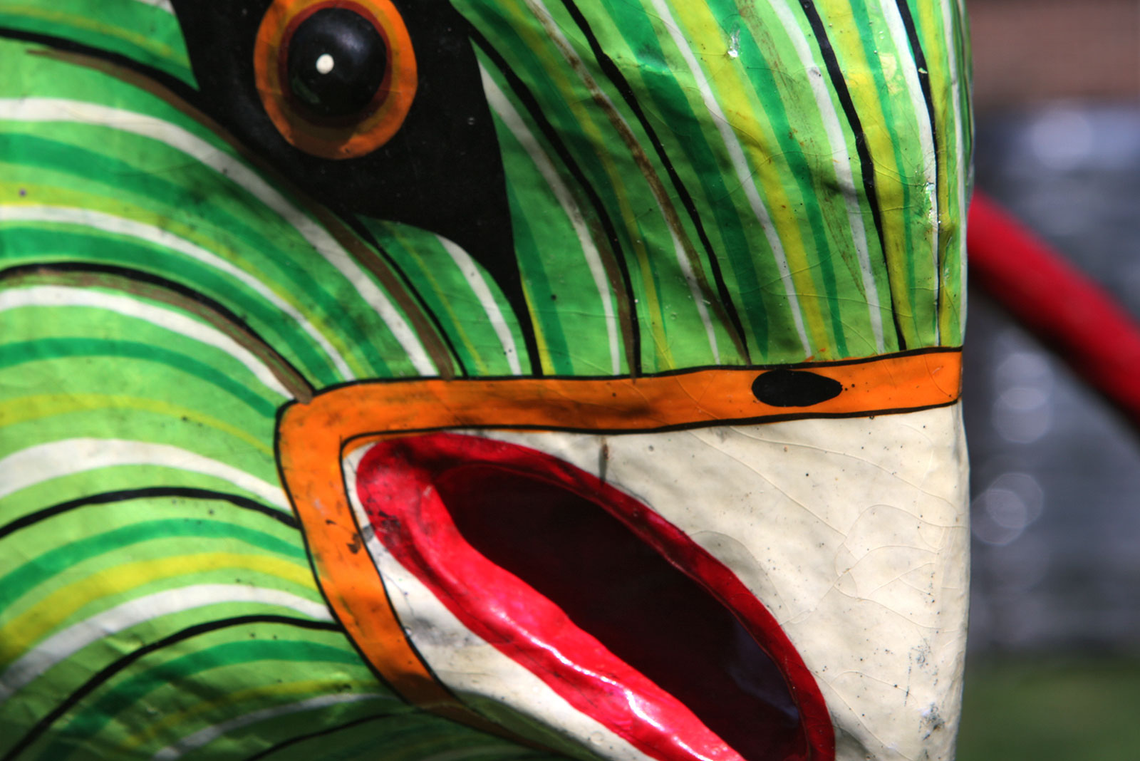 Large Signed Sergio Bustamante Paper Mache Parrot