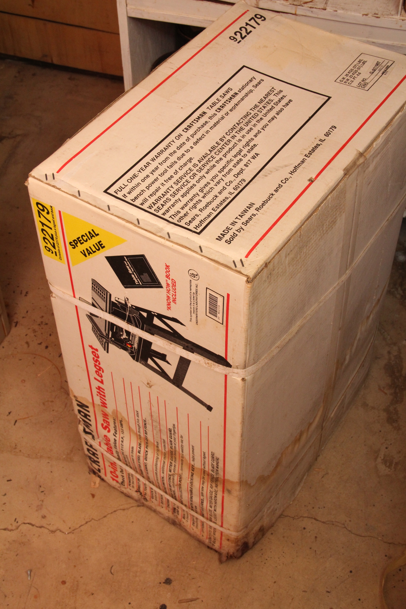 Craftsman 10-Inch Table Saw with Legset