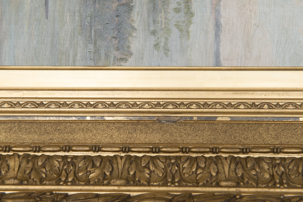 Henry Frank Shapleigh "Windmill South Yarmouth, Mass" Oil on Canvas