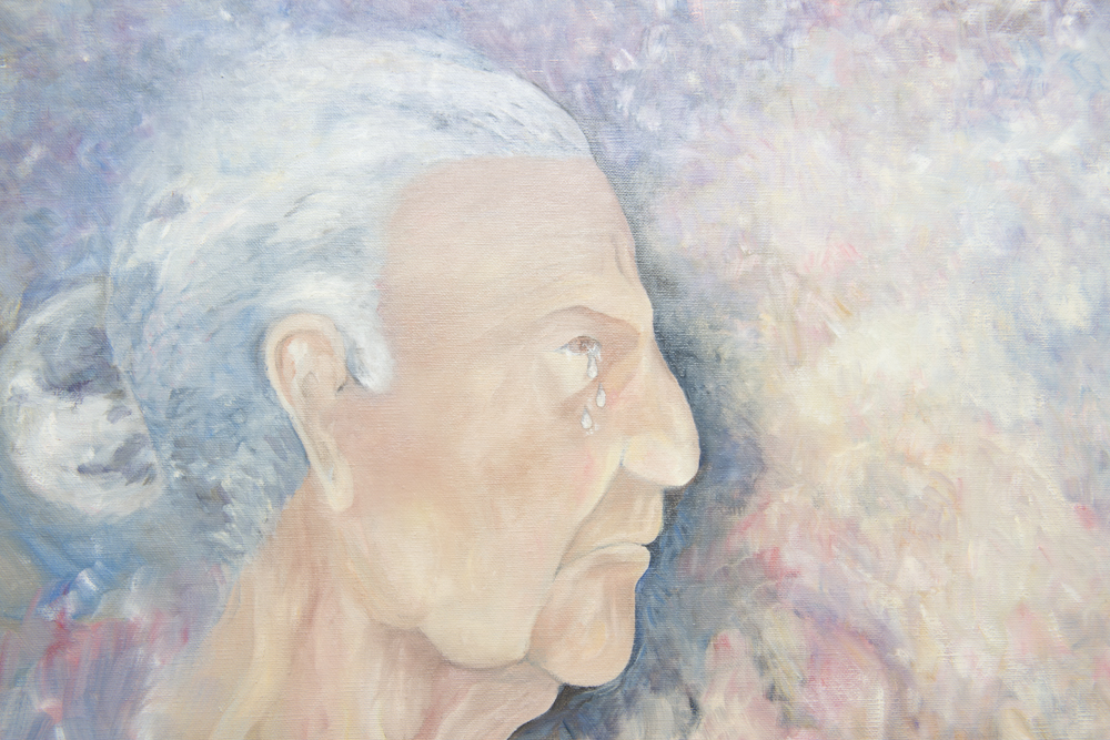 Star Tehee Weddle "Beyond the Tears" Acrylic on Canvas