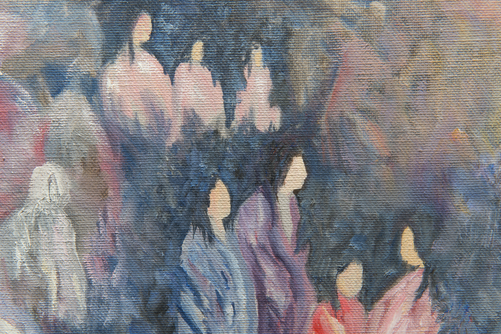 Star Tehee Weddle "Beyond the Tears" Acrylic on Canvas