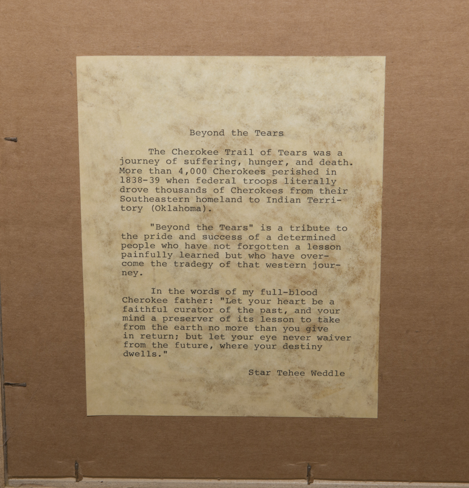 Star Tehee Weddle "Beyond the Tears" Acrylic on Canvas