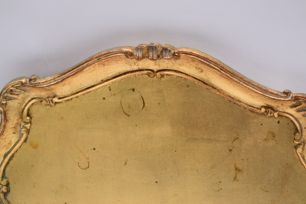 Italian Florentine Tray and Pair of Coasters