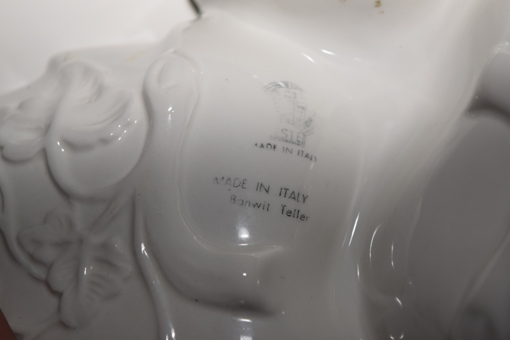 Vintage Made in Italy for Bonwit Teller Three Part Appetizer Bowl