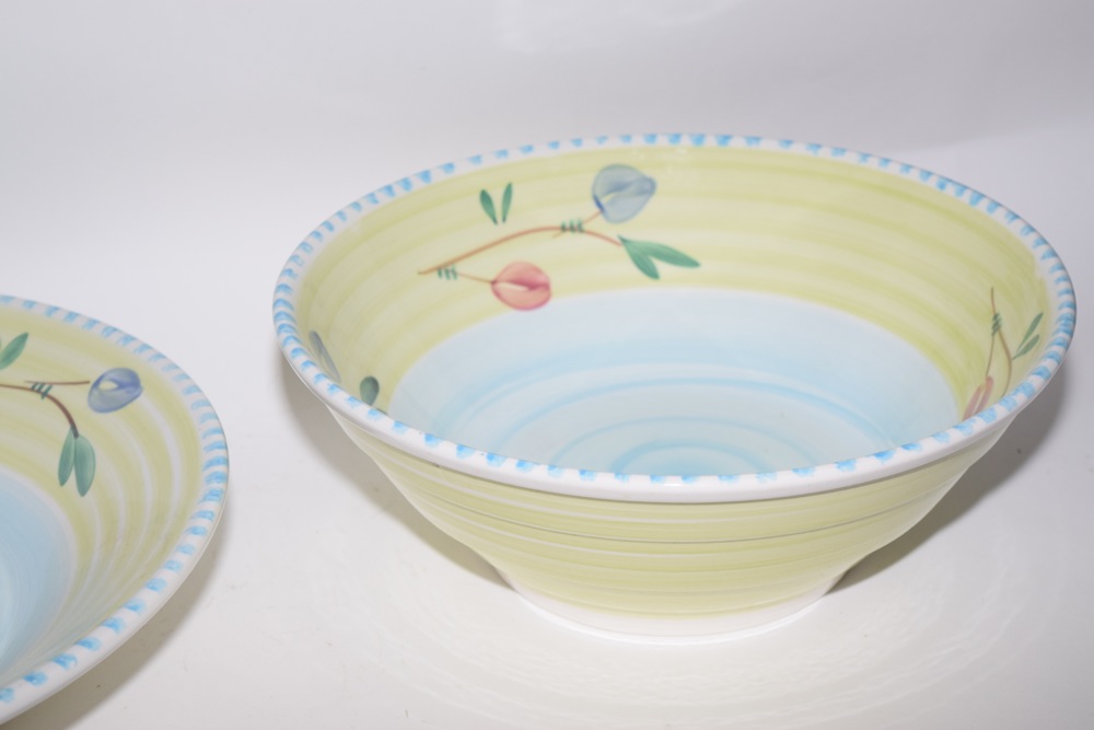 Extra Large Villa Romano Italian Ceramic Serving Bowls