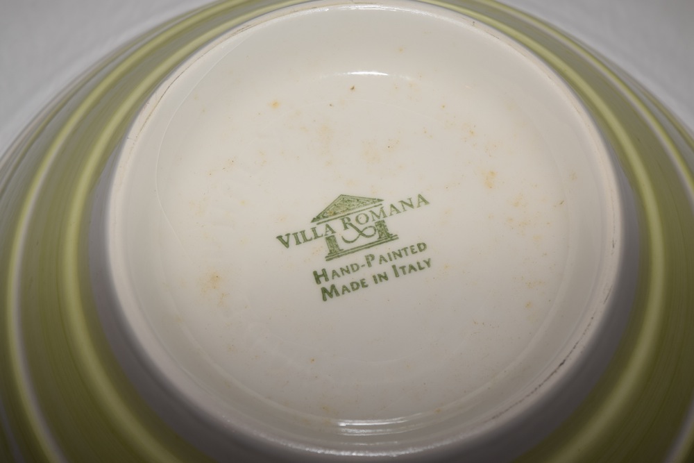 Extra Large Villa Romano Italian Ceramic Serving Bowls