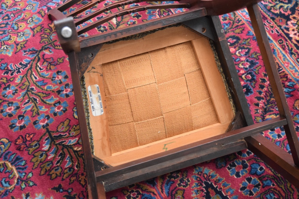 Eight Mahogany Mid-Century Chippendale Style Dining Chairs