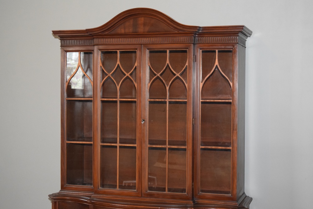 Mid-Century Mahogany China Hutch
