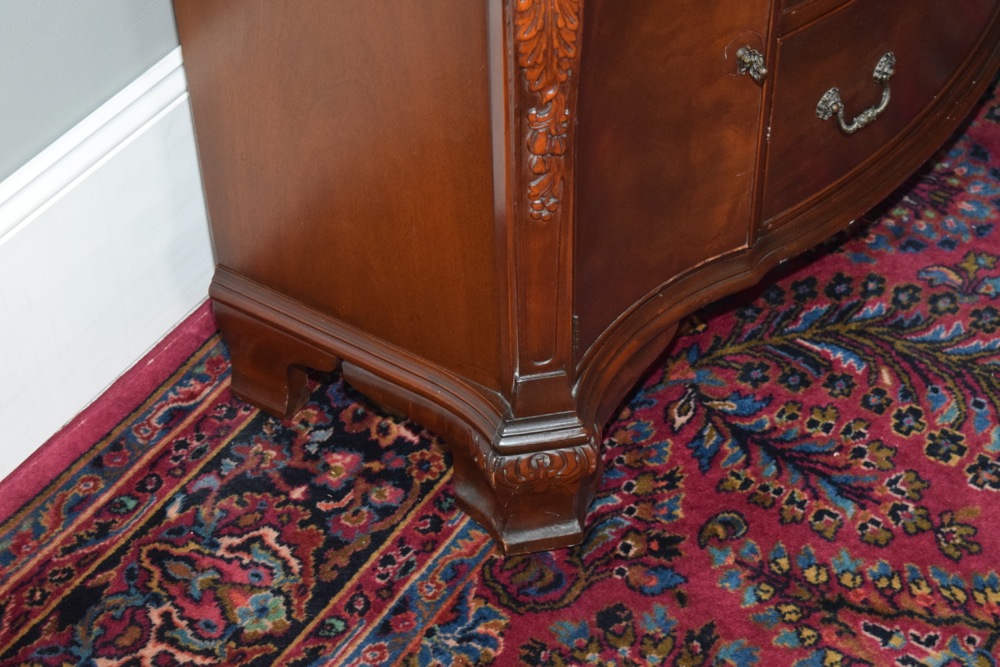 Mid-Century Mahogany China Hutch