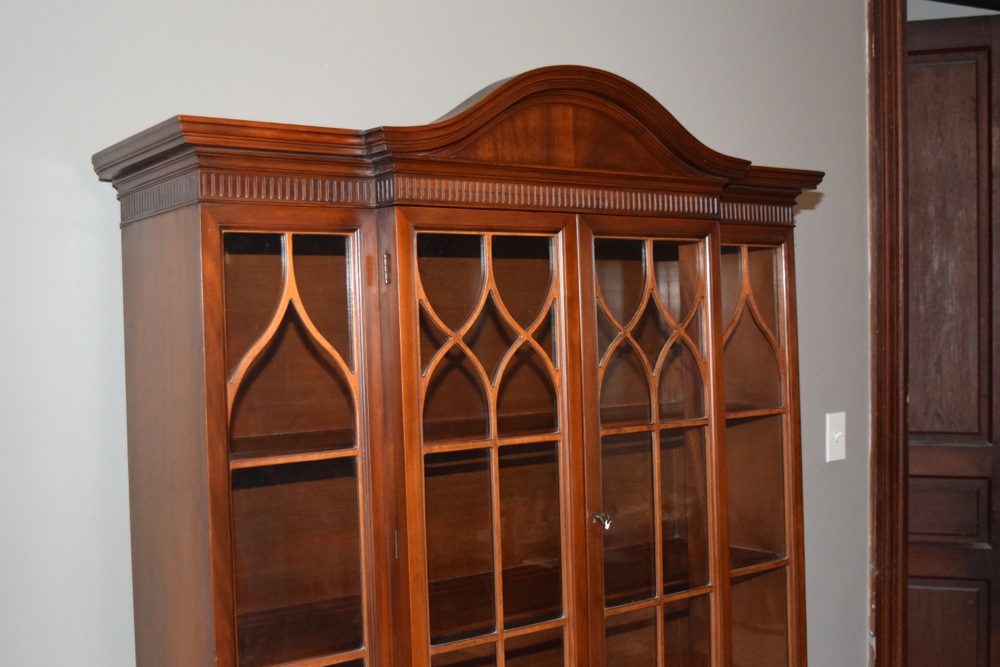 Mid-Century Mahogany China Hutch