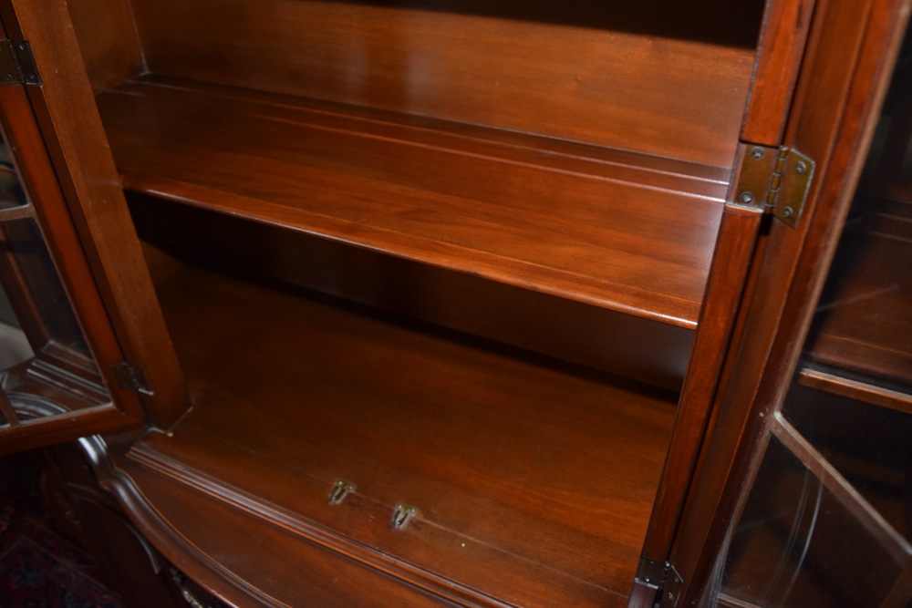 Mid-Century Mahogany China Hutch