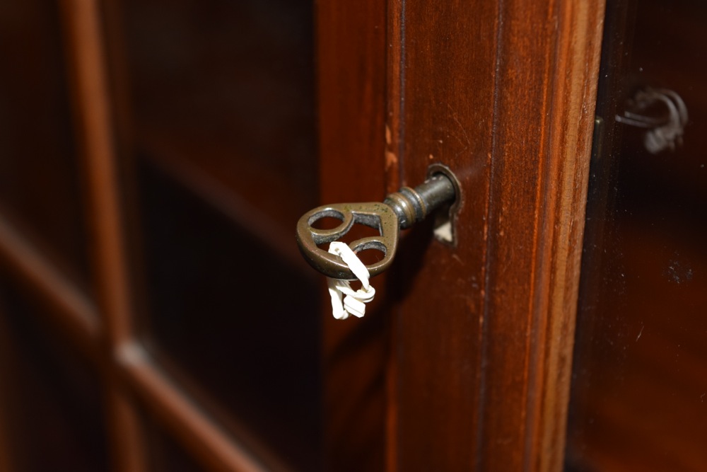 Mid-Century Mahogany China Hutch