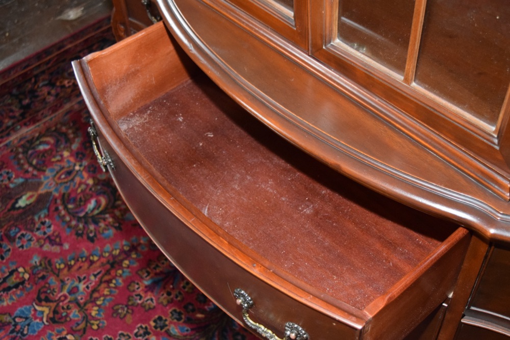 Mid-Century Mahogany China Hutch