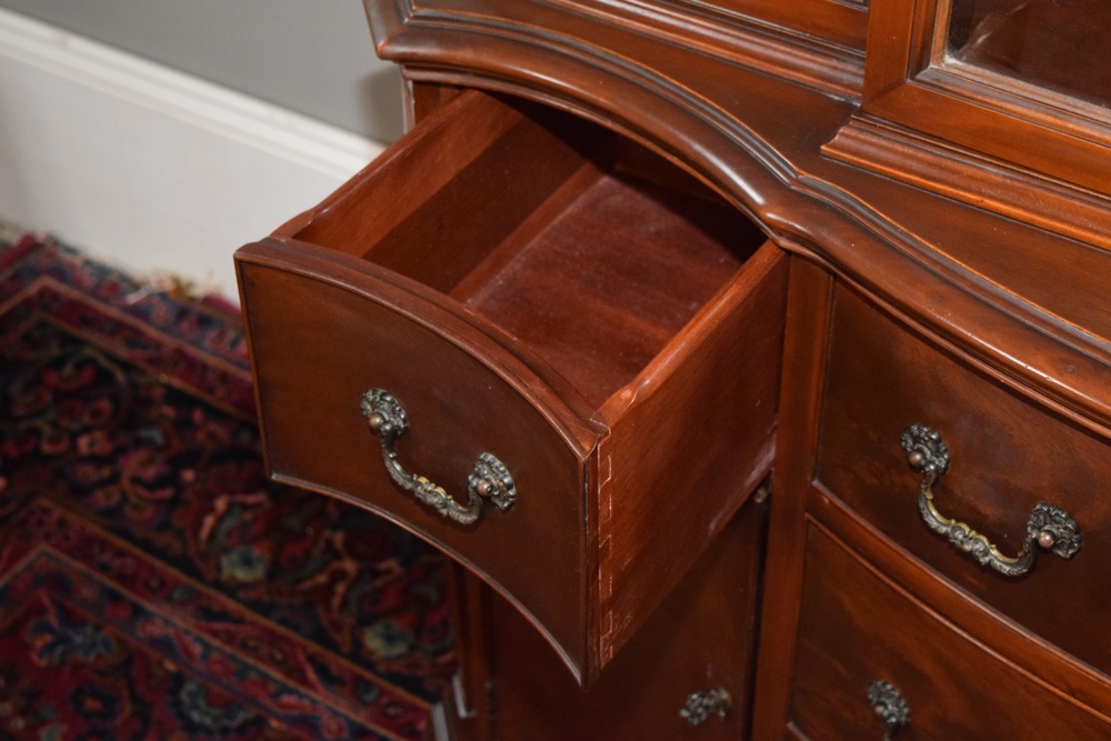 Mid-Century Mahogany China Hutch