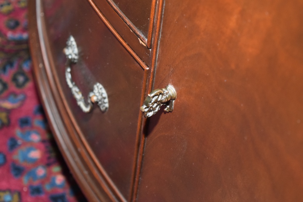 Mid-Century Mahogany China Hutch