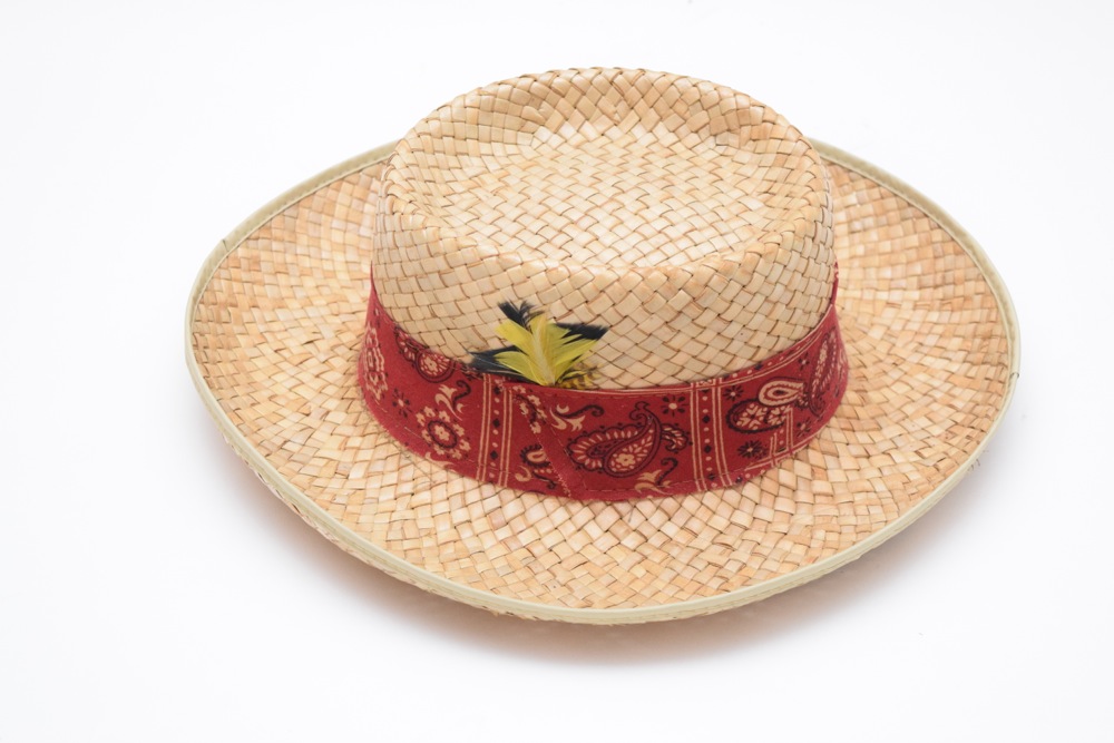 Pair of Mens Vintage Raffia Panama Hats