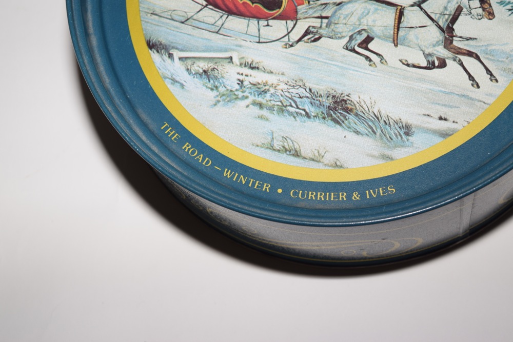 Vintage Tins, Including Signed Foxhunting Themed Tin