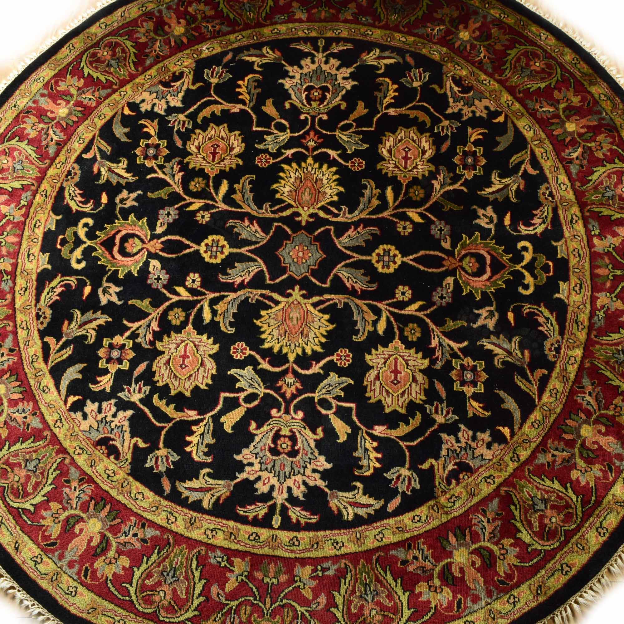 Round Agra Persian Style Rug