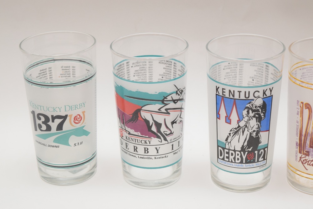 1990s and 2000s Kentucky Derby and Oaks Juleps, Tumblers and Coozy