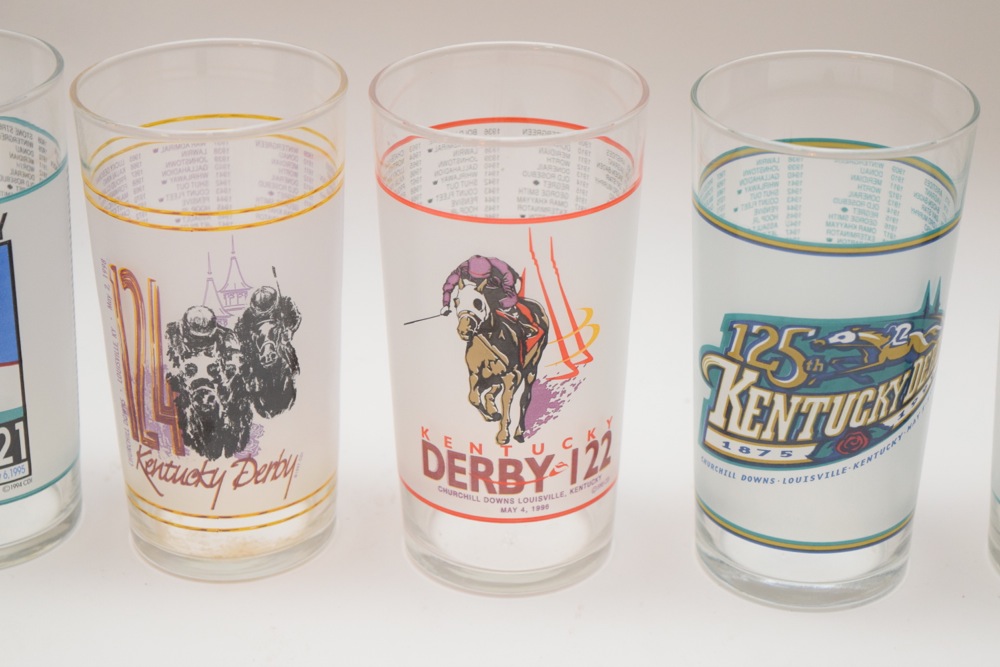 1990s and 2000s Kentucky Derby and Oaks Juleps, Tumblers and Coozy