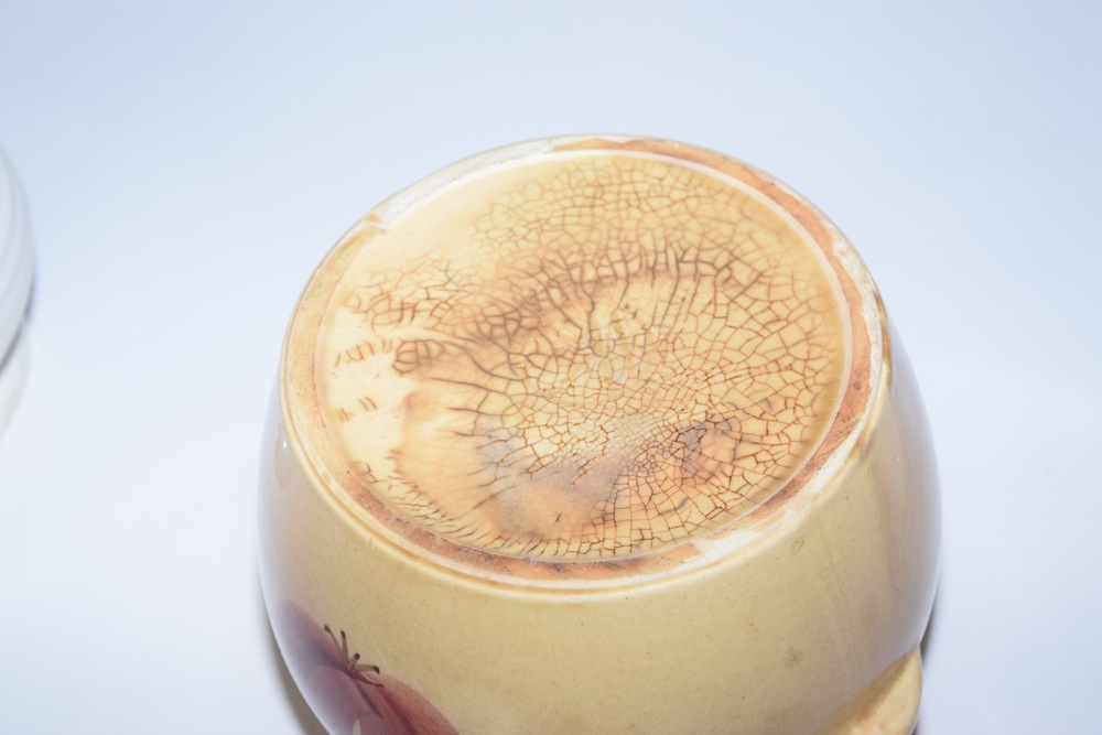 Vintage American Stoneware Amphora and Yellow Ware Crock