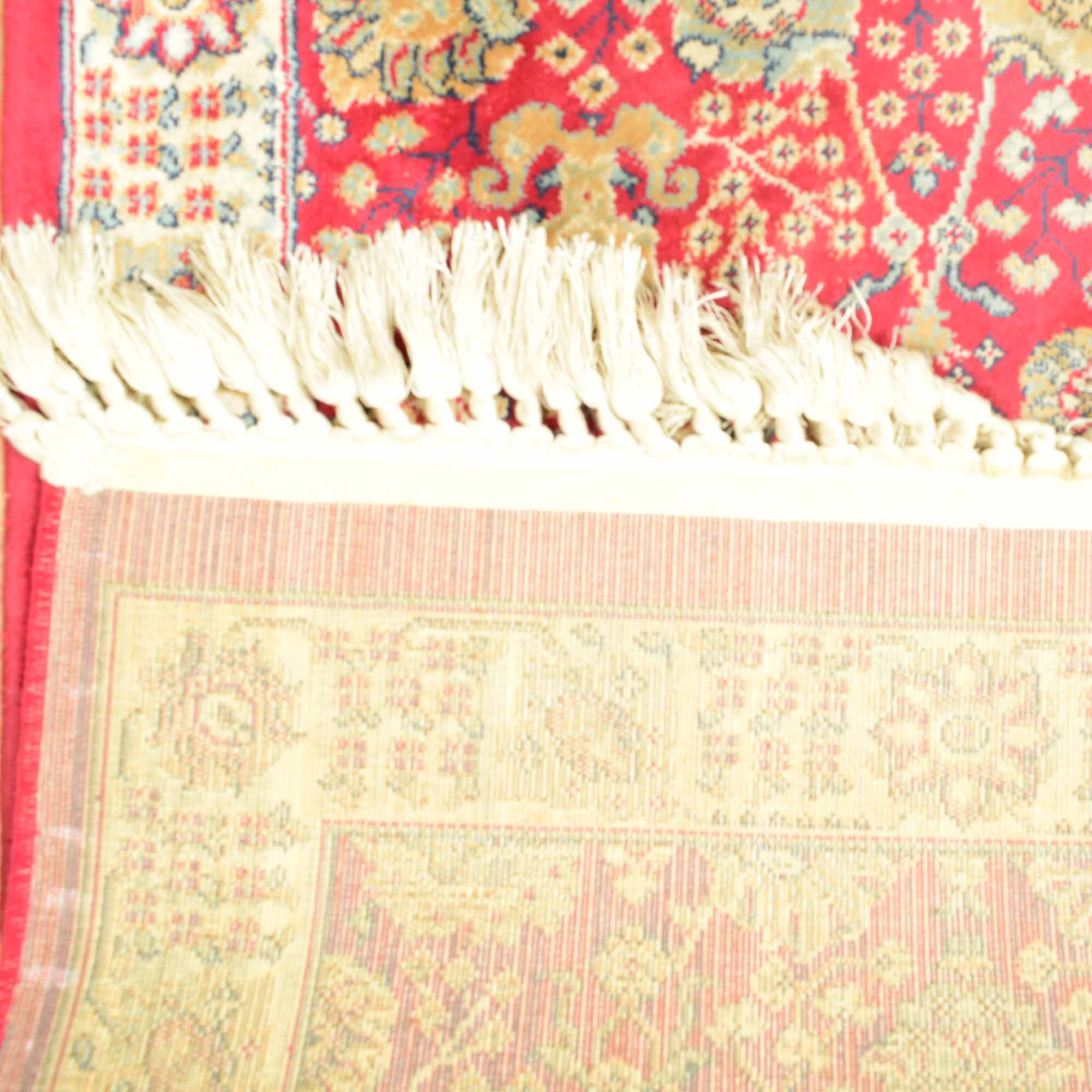 Tabriz Style Rug in Red and Cream