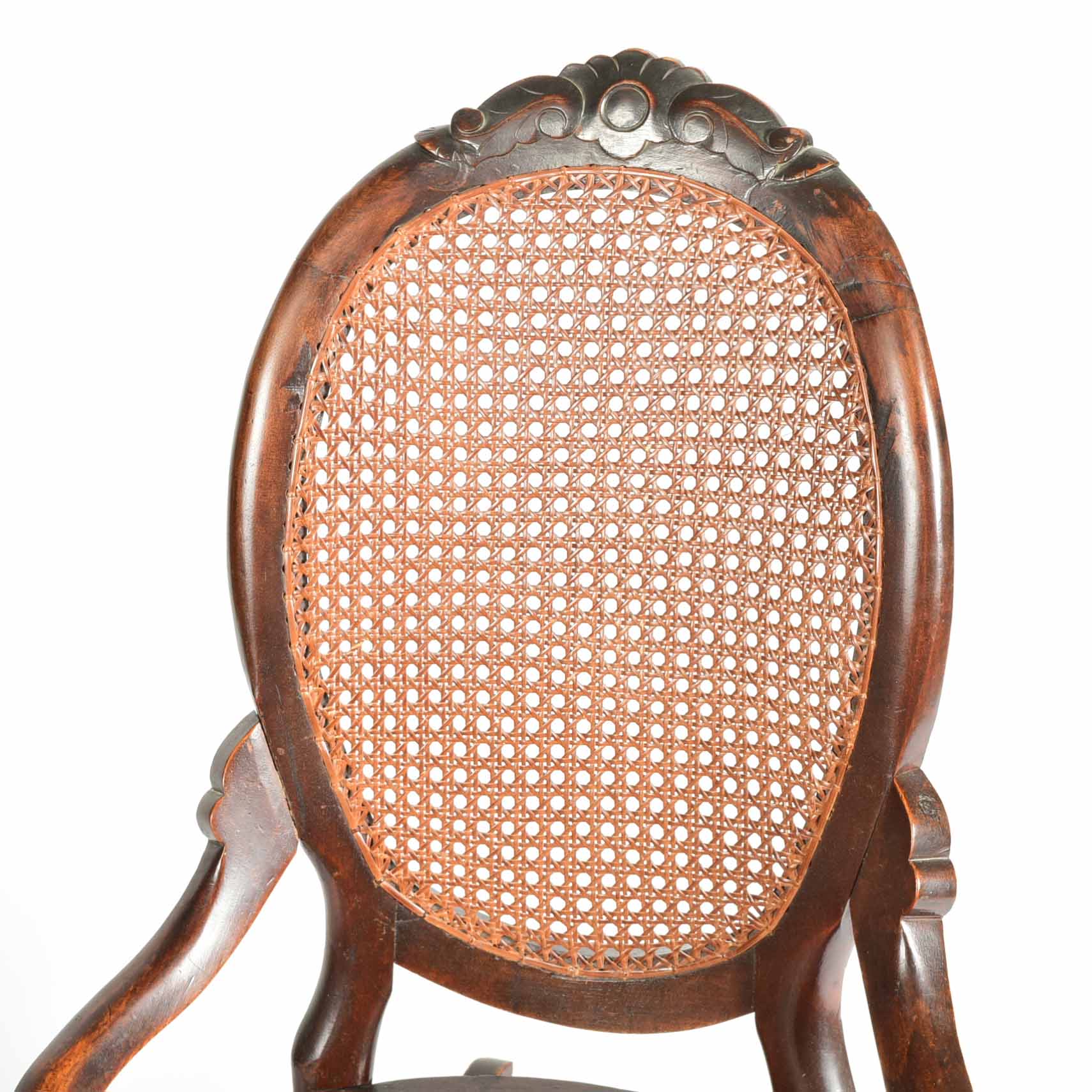 Victorian Walnut and Cane Rocking Chair