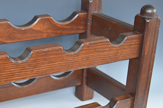 Wood Wine Racks and Martini Clock