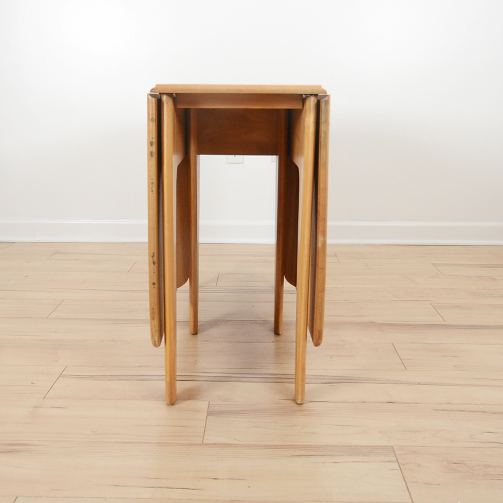 Mid Century Modern Heywood Wakefield Gateleg Dining Table and Chairs