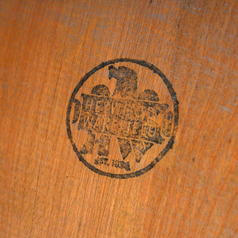 Mid Century Modern Heywood Wakefield Gateleg Dining Table and Chairs