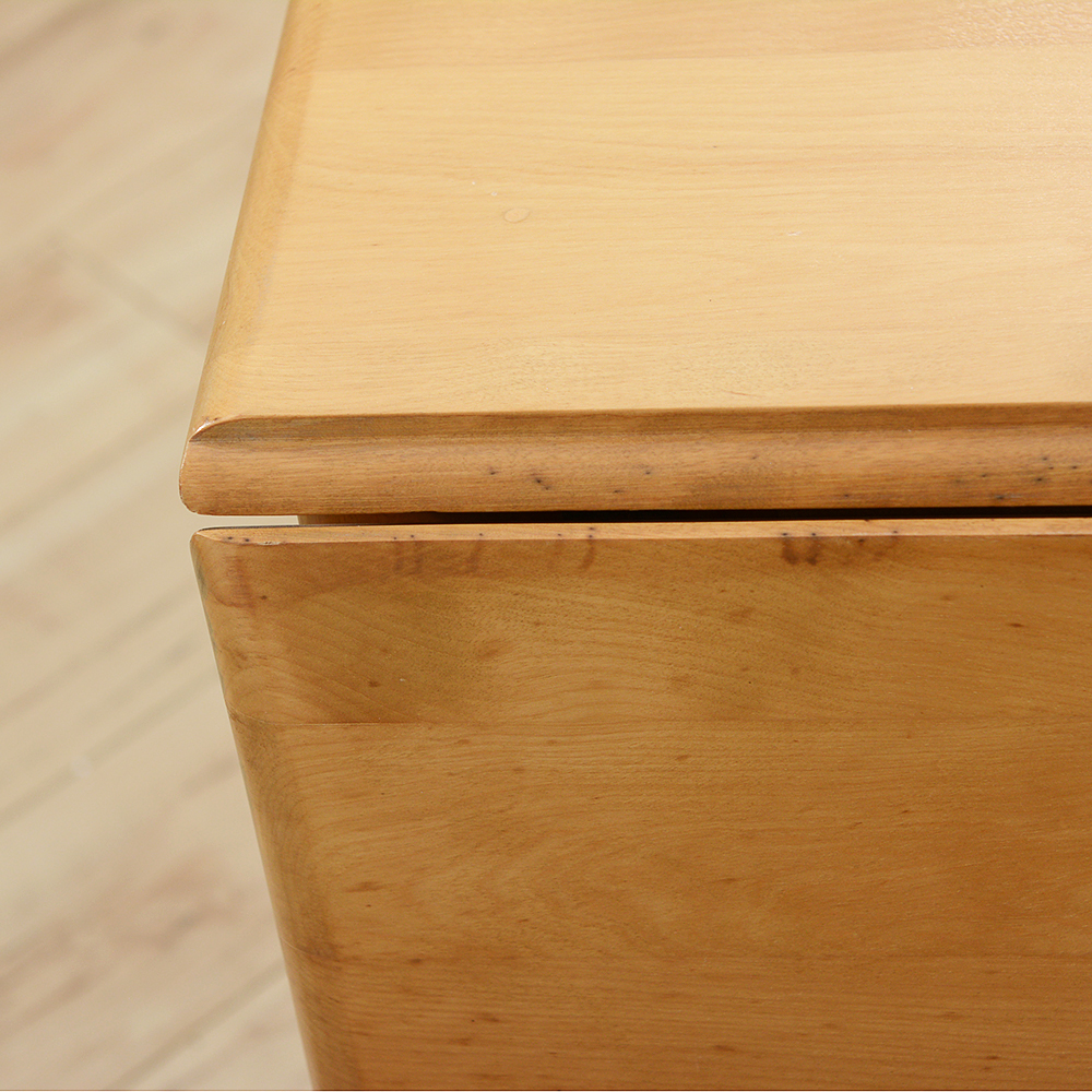 Mid Century Modern Heywood Wakefield Gateleg Dining Table and Chairs