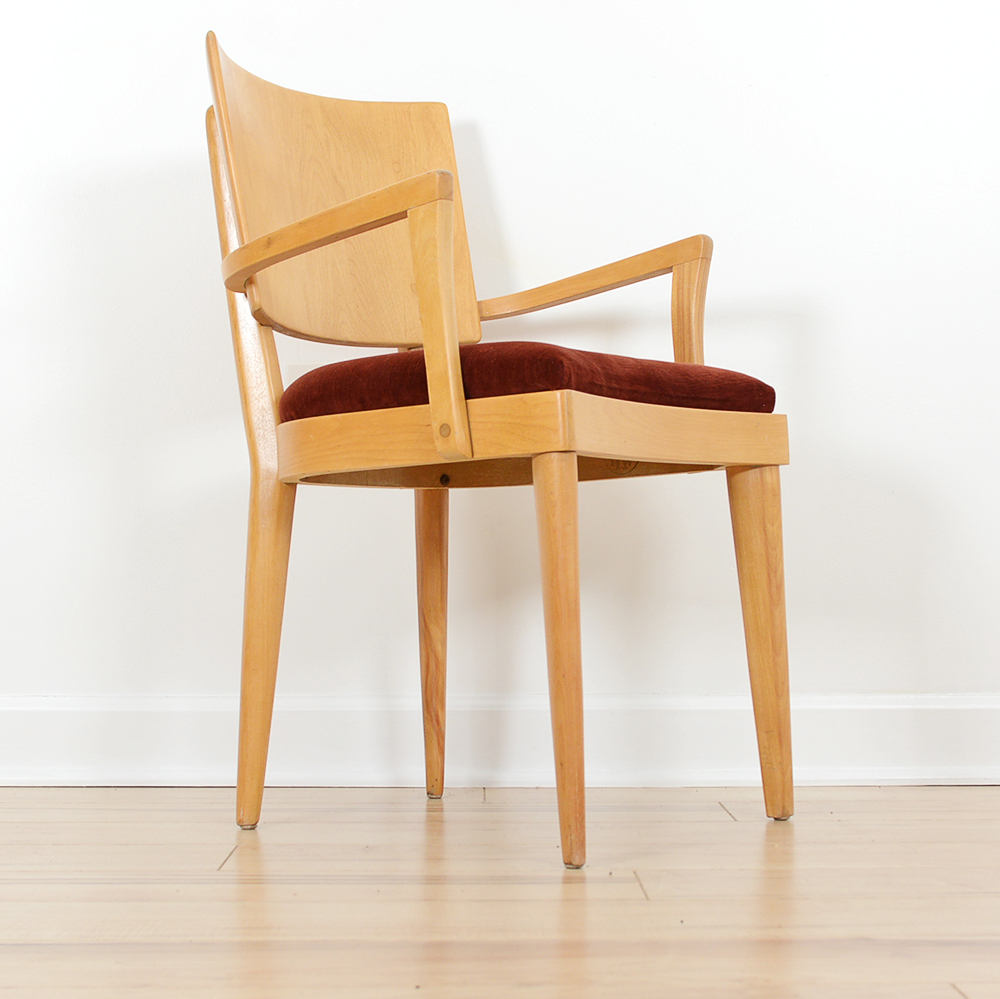 Mid Century Modern Heywood Wakefield Gateleg Dining Table and Chairs